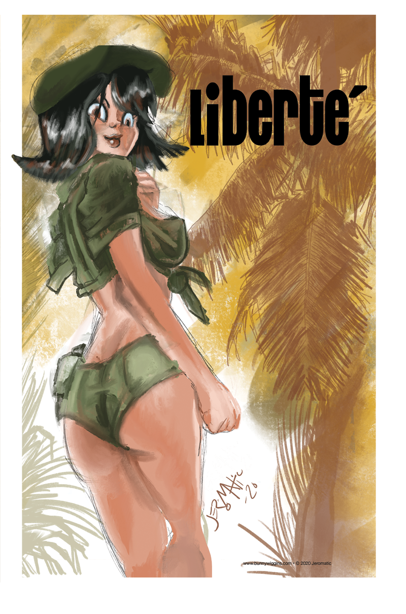 Liberté pin-up!